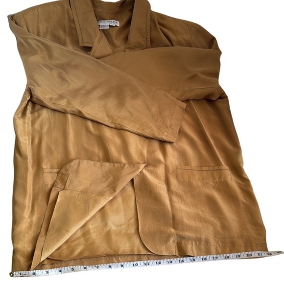 Vintage Sils Mara GSA New York Silk Blazer with 100% silk & 100% Acetate‎ Lining - Picture 7 of 9